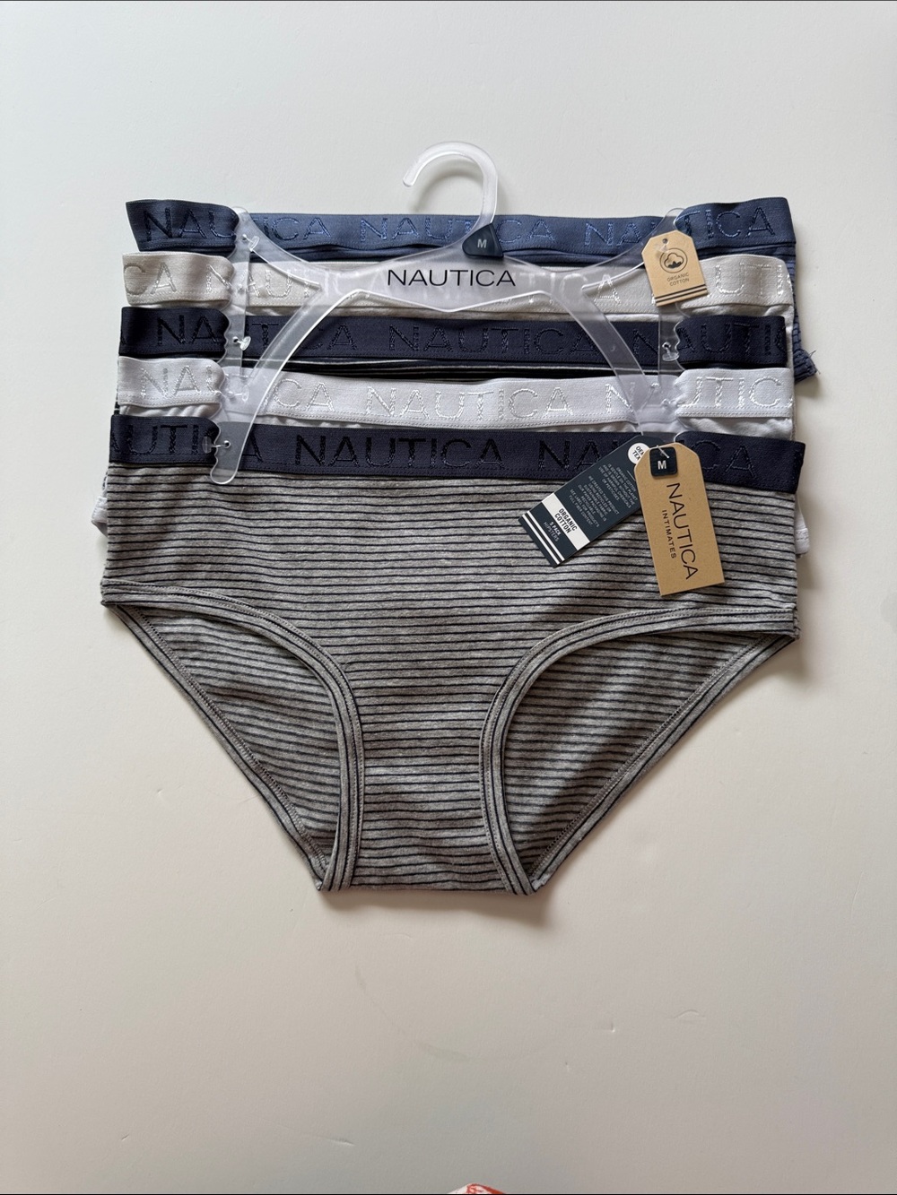 NAUTICA HIPSTERS ORGANIC COTTON PANTIES SZ M NEW!